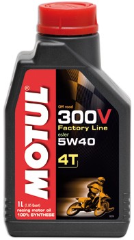 MOTUL 300V huile moto racing Off Road 5W40 100% Synth�se Double Ester 1 Litre 104134