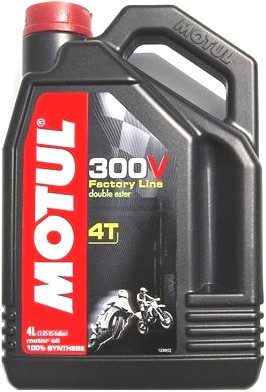 HUILE MOTO RACING MOTUL 300V 10W40 100% Synth�se 4 Litres 104121