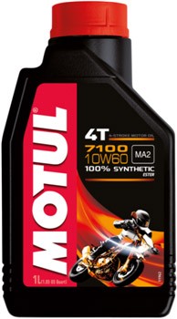 NOUVELLE MOTUL 7100 huile moto 4T 10W60 MA2 100% Synth�se 1 Litre