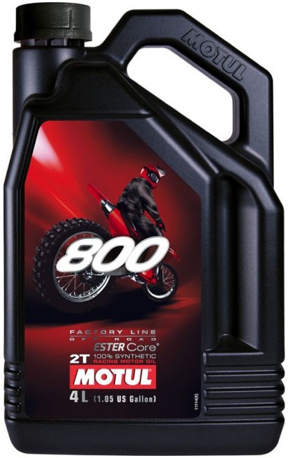 NOUVELLE Huile Motul 800 Factory line Off Road 2 Temps 100% synth�se 4 Litres PORT OFFERT 104039