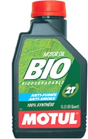 Huile Motul BIO 2 temps 100% Synth�se Biod�gradable 1 Litre 100062