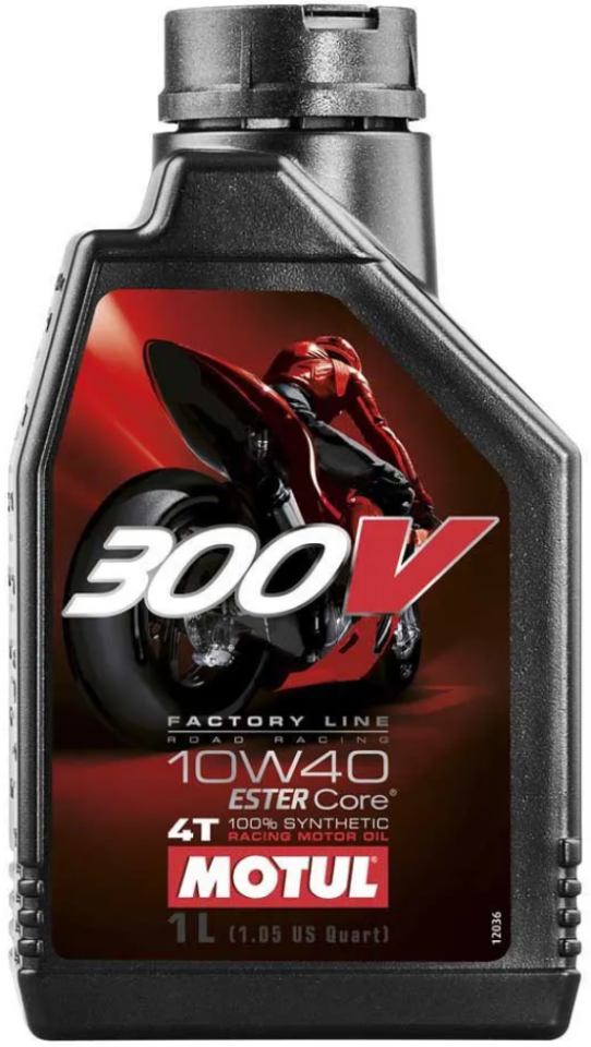 MOTUL 300V huile moto Road racing 10W40 100% Synth�se Ester Core 1 Litre 104118
