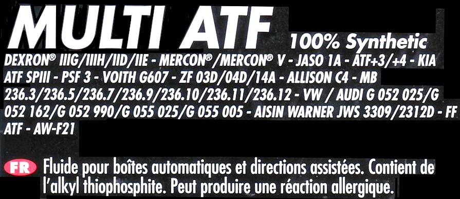 MOTUL MULTI ATF huile bo�te de vitesses automatique 1 Litre 105784 (2)