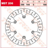 TRW DISQUE DE FREIN AVANT MST206 1710-0970 HONDA CB SEVEN FIFTY 750 1992-2003