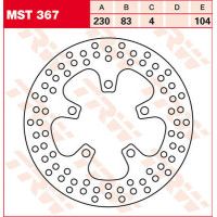 TRW DISQUE DE FREIN ARRIERE MST367 1710-1710 KAWASAKI 750 ZXR 1989-2003