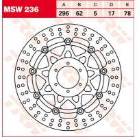TRW DISQUE DE FREIN AVANT MSW236 1710-0946 HONDA CBR 900 RR 1992-1993