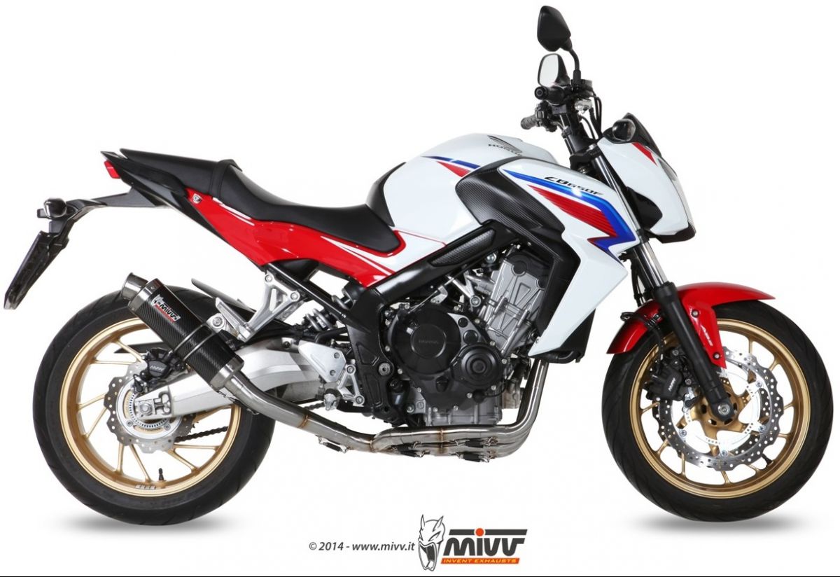 MIVV LIGNE COMPL�TE GP ACIER NOIR HONDA CB 650 F 2014-2016