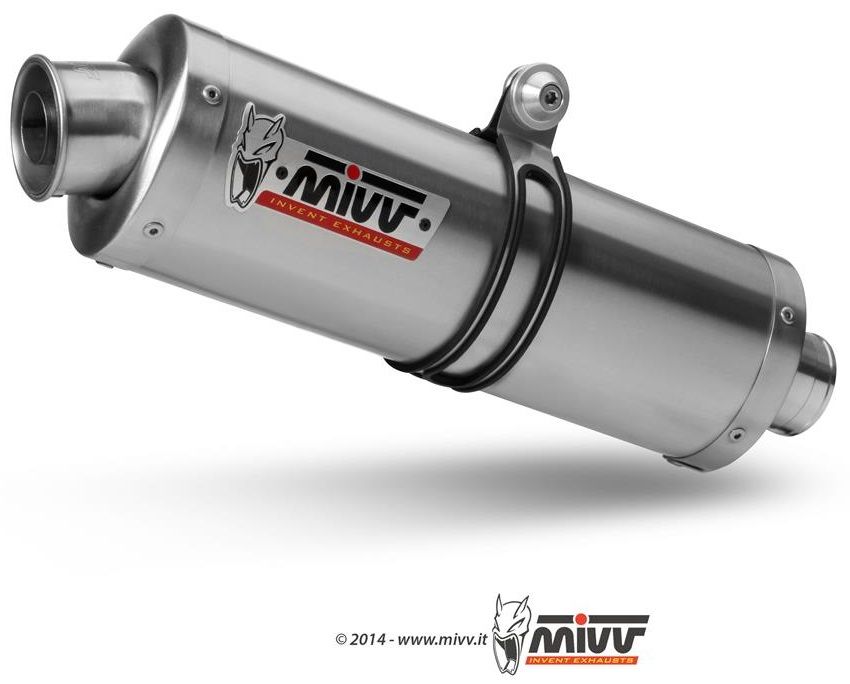 MIVV SILENCIEUX HOMOLOGUE OVAL CLASSIC INOX SUZUKI DL 1000 V STROM 2014-2016