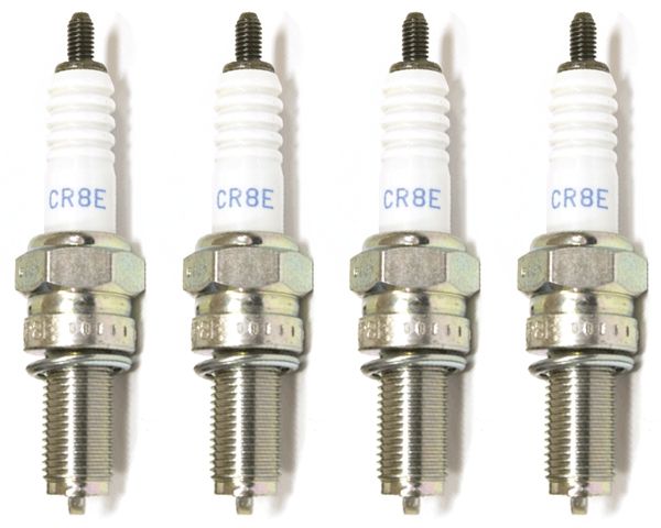 4 BOUGIES NGK CR8E SUZUKI SV 650 2007-2016 2 PAR CULASSE