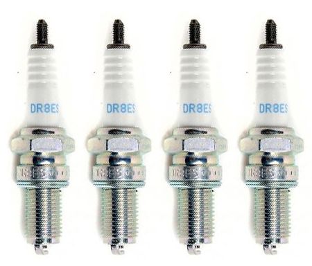 4 BOUGIES NGK DR8ES KAWASAKI GPZ 1000 RX 1986-1989