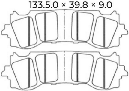 NISSIN SINTER PLAQUETTES DE FREIN AVANT SINTER 2P-374ST HONDA GOLDWING 1800 2018-2024