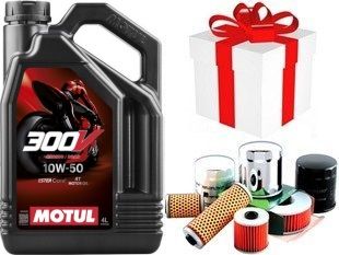 MOTUL 300V MOTO 10W50 Factory Line Road Racing 4T huile Moto 100% Synth�se 4 Litres + Filtre Offert ou Produit d`entretien + PORT OFFERT 112535