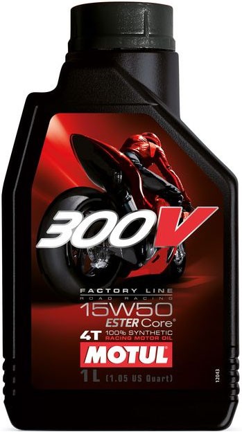 NOUVELLE MOTUL 300V huile moto racing 15W50 100% Synth�se Double Ester Core 1 Litre