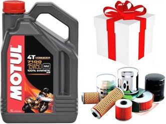 NOUVELLE MOTUL 7100 15w50 MA2 Huile Moto 4T 100% synth�se 4 Litres + FILTRE ET PORT OFFERT (104299)