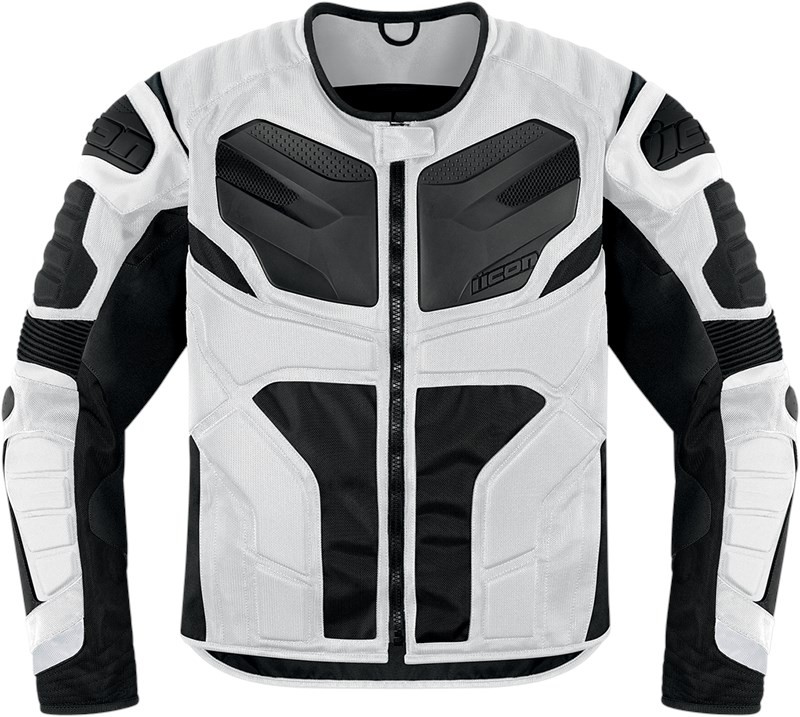 Blouson Moto ICON OVERLORD RESISTANCE WHITE*