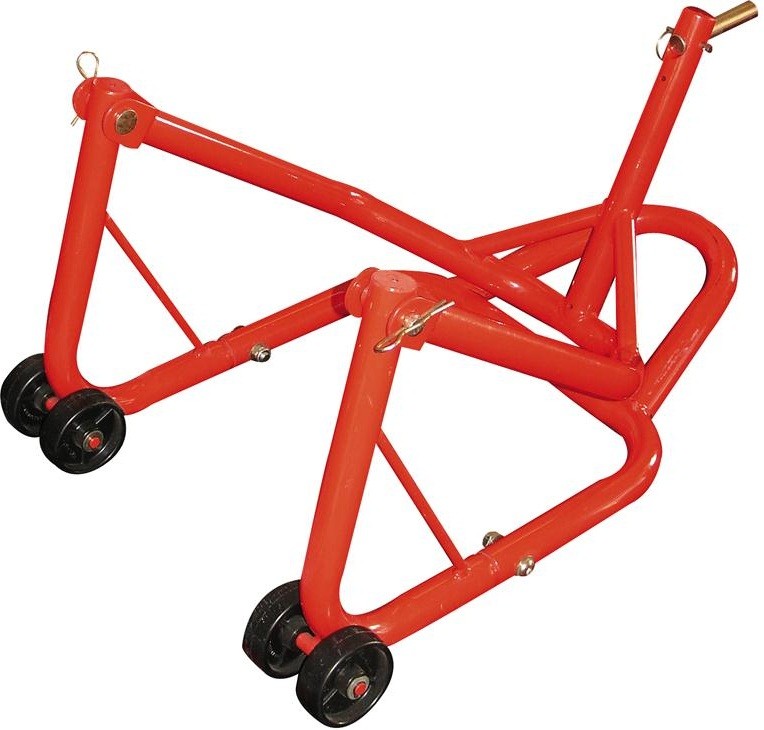 BEQUILLE DE STAND BIKETEK AVANT SOUS T DE FOURCHE PRO MECANO PADDOCK GARAGE ATELIER MOTO + 5 embouts* PDSHEAD01 (2)
