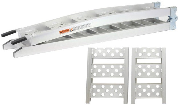 RAMPE ALUMINIUM PLIABLE DE CHARGEMENT MOTO 2,00 m X 21,5 cm*