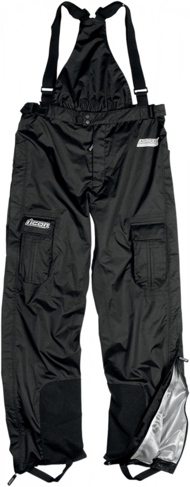 Pantalon Salopette Textile ICON PDX WATERPROOF BLACK*