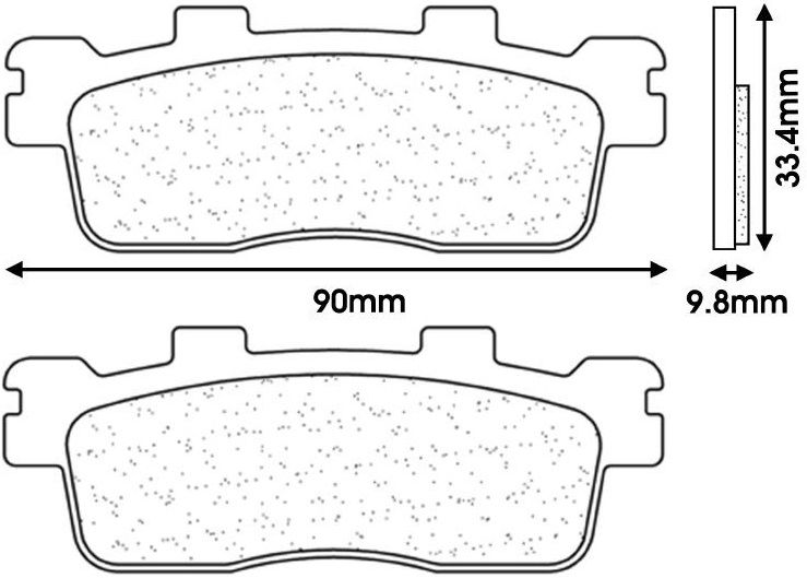 CARBONE LORRAINE PLAQUETTES DE FREIN ARRIERE 3094 MSC par forme