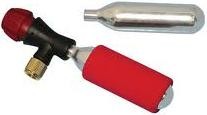 KIT REGONFLAGE AVEC 2 BONBONNES CO2 POUR PNEU MOTO QUAD KART*PMP005