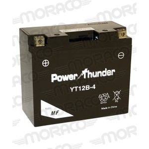 BATTERIE PLOMB POWER THUNDER YT12B-4 PT12B-4 YAMAHA FZS FAZER 600 1998-2016