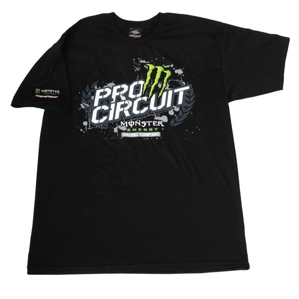 T-SHIRT PROCIRCUIT MONSTER ENERGY DIRT CHAMP BLACK