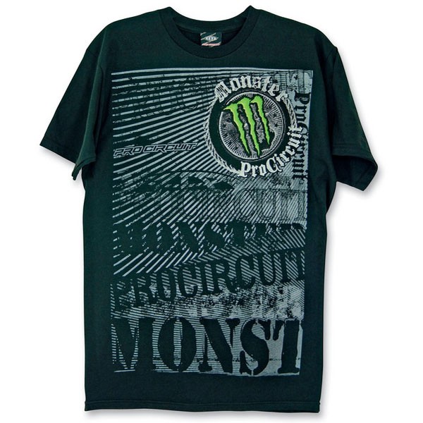 T-SHIRT PROCIRCUIT MONSTER ENERGY ROCK STEADY BLACK