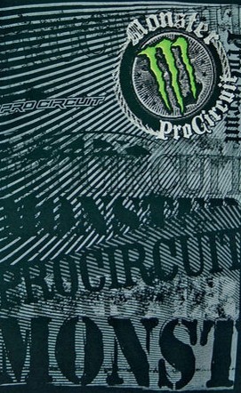 T-SHIRT PROCIRCUIT MONSTER ENERGY ROCK STEADY BLACK (2)