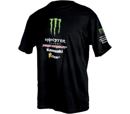 T-SHIRT PROCIRCUIT MONSTER ENERGY TEAM BLACK