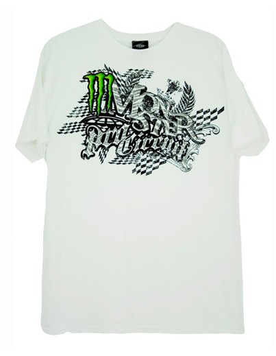 T-SHIRT PROCIRCUIT MONSTER ENERGY ZIBRA WHITE
