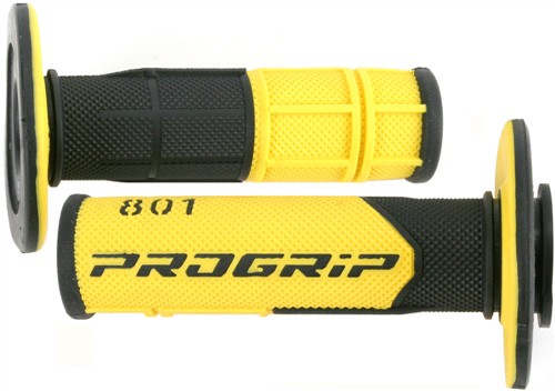 PROGRIP 801 Duo Density MX Noir Jaune Poign�es Diam�tre 22-25 mm Longueur 115 mm