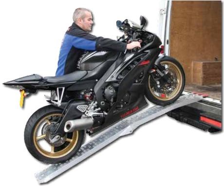 RAMPE ALUMINIUM PLIABLE DE CHARGEMENT MOTO 2,17 m X 23 cm charge Max. 340 Kg PDSRAMP01