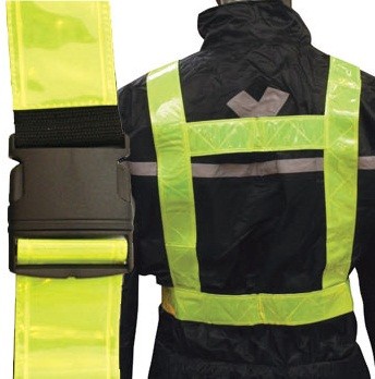 GILET HARNAIS BANDE REFLECHISSANT DE SECURITE JAUNE*