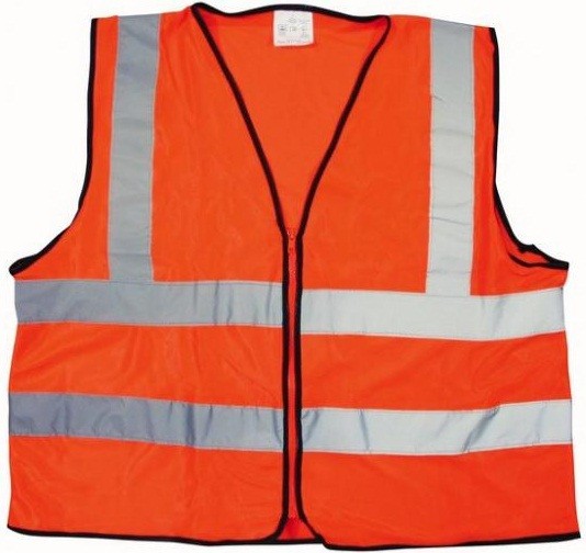 GILET REFLECHISSANT DE SECURITE ORANGE*