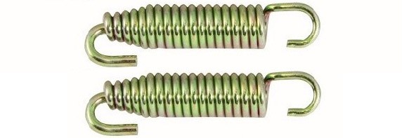 2 RESSORTS POUR �CHAPPEMENT POT SILENCIEUX UNIVERSEL 57mm (769008)* EXCSPR57