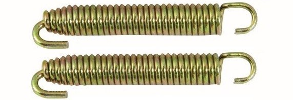 2 RESSORTS POUR �CHAPPEMENT POT SILENCIEUX UNIVERSEL 75mm* EXCSPR75
