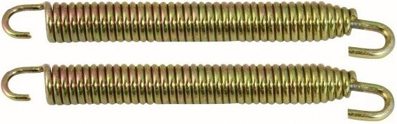 2 RESSORTS POUR �CHAPPEMENT POT SILENCIEUX UNIVERSEL 90mm* EXCSPR90
