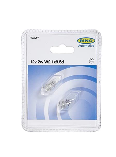 2x AMPOULES blister 12V 2w wedgebase REW297