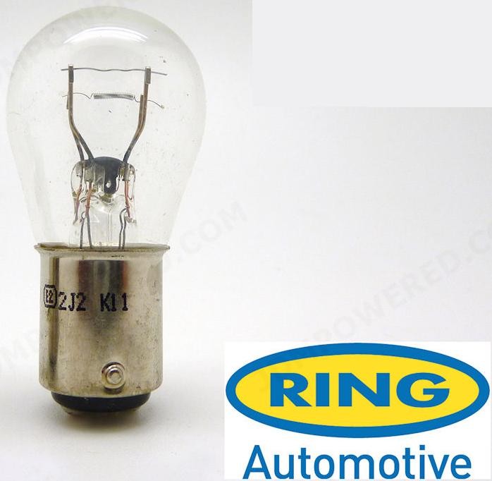 1x AMPOULE RING 12V 21/4W BAZ15D