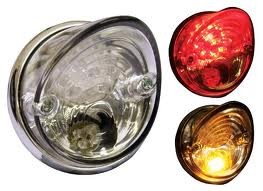 FEUX ARRIERE LED DIAMETRE 55mm STOP + CLIGNOTANT (X1)* (RLTLED15)