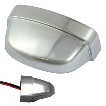 ECLAIRAGE DE PLAQUE D`IMMATRICULATION A LED CLUSTER ALUMINIUM BROSSE*RLTNUM07