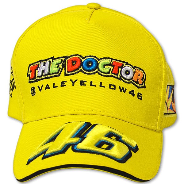 MOTO GP Casquette Adulte Officiel VRMCA50601 VALENTINO ROSSI 46 JAUNE*