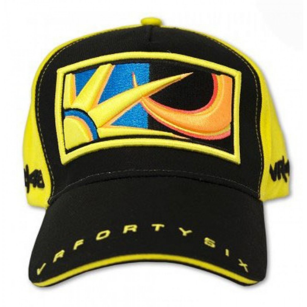 MOTO GP Casquette Adulte Officiel VRMCA50401 VALENTINO ROSSI 46 NOIR JAUNE* VRMCA50401