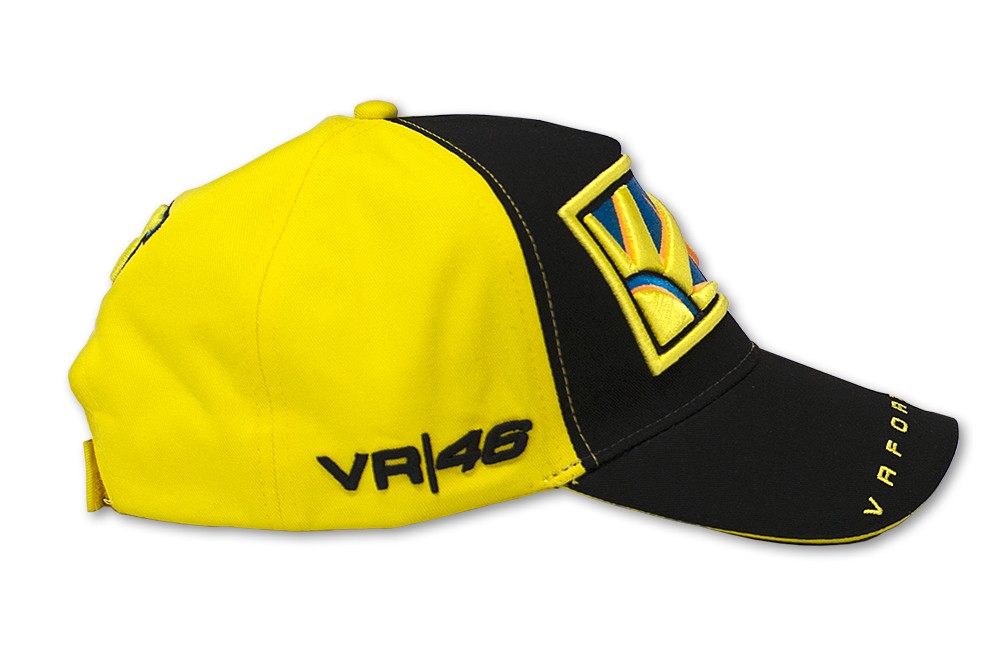 MOTO GP Casquette Adulte Officiel VRMCA50401 VALENTINO ROSSI 46 NOIR JAUNE* VRMCA50401 (3)