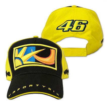 MOTO GP Casquette Adulte Officiel VRMCA50401 VALENTINO ROSSI 46 NOIR JAUNE* VRMCA50401 (4)