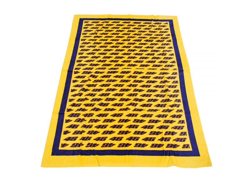 MOTO GP Serviette de plage Officiel VRUBT04001 VALENTINO ROSSI 46 JAUNE*