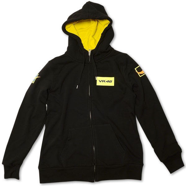 MOTO GP Sweat a capuche Femme Officiel VALENTINO ROSSI 46 NOIR*