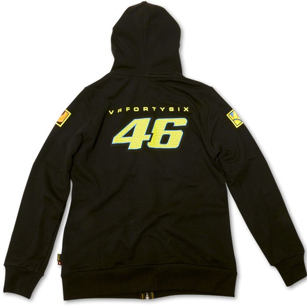 MOTO GP Sweat a capuche Femme Officiel VALENTINO ROSSI 46 NOIR* (2)