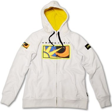 MOTO GP Sweat a capuche Femme Officiel VALENTINO ROSSI 46 BLANC*
