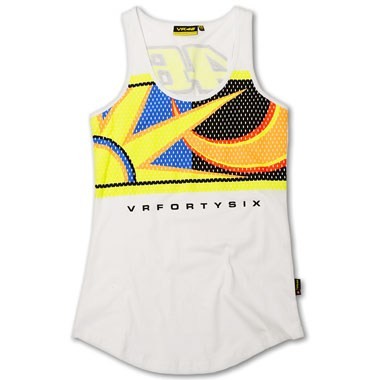 MOTO GP Debardeur Femme Officiel VALENTINO ROSSI 46 THE DOCTOR JAUNE*